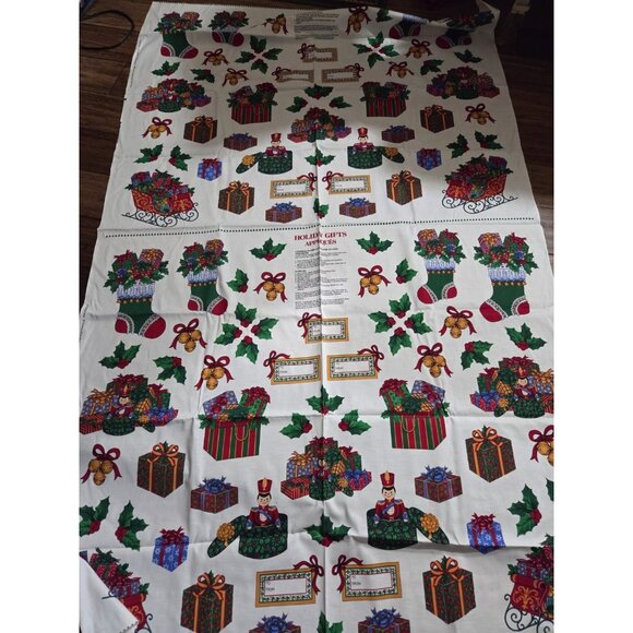 Vintage Pre-printed Fabric Panel Pillow/Appliques Hallmark Cranston Wamsutta - Picture 10 of 12